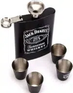 Kit Garrafa De Bolso Cantil Jak Daniels 04 Mini Copos - Imagem 2