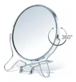Espelho de Metal  com Base Articulado - Imagem 2