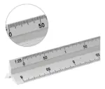 Escalímetro - Régua Triangular Metal 30cm - Imagem 2