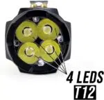 Mini Lanterna Edc Tática 4 Leds T12 Bateria Recarregável - Imagem 2