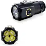 Mini Lanterna Edc Tática 4 Leds T12 Bateria Recarregável