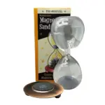 Ampulheta de Vidro Magnética com Base de Imã