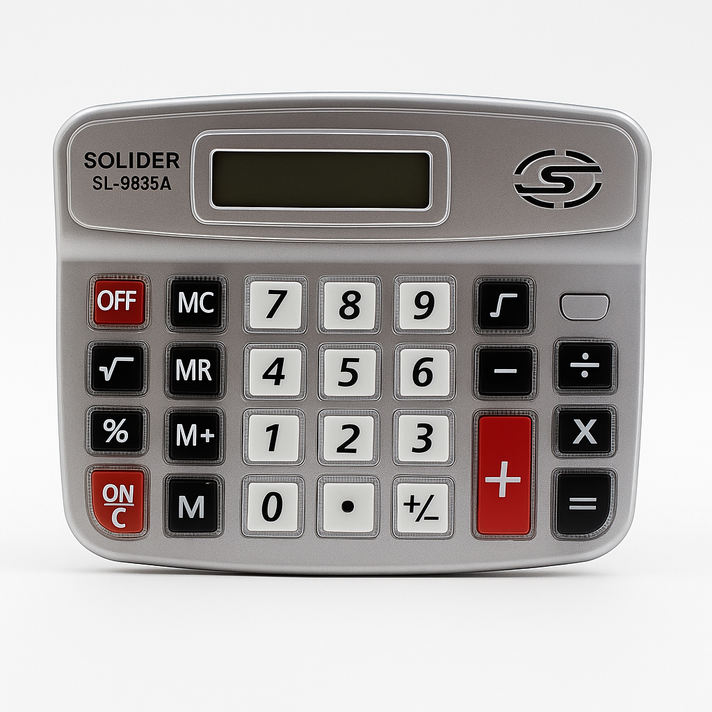 Calculadora SOLIDER SL-9835A Detalhada Calculadora Média 8 Dígitos - Imagem 1