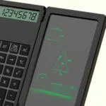 Calculadora Digital Dobrável com Bloco de Notas LCD 12 Dígitos - Imagem 2