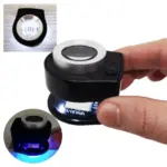 Lupa De Metal 20x 6 Led Lente De Vidro Óptico - Imagem 4