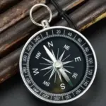Bússola Portátil de Alumínio