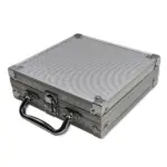 JOGO POKER EM MALETA DE ALUMÍNIO 100 FICHAS E 2 BARALHOS - Imagem 2