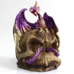 Dragão Caveira em Resina Decorativo - Imagem 2