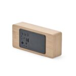 Relógio Despertador de Madeira Com Painel LED - Imagem 3