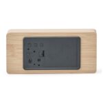 Relógio Despertador de Madeira Com Painel LED - Imagem 5