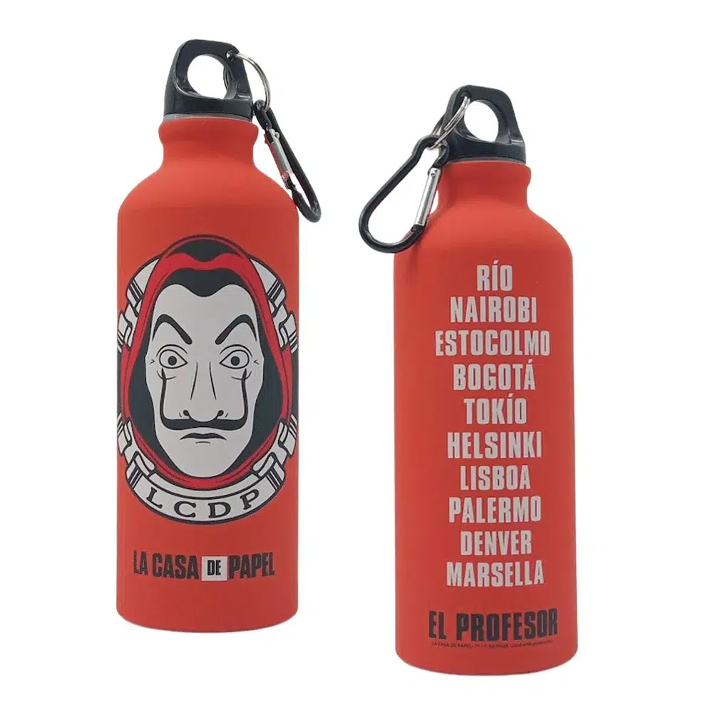 Garrafa Mosquetão La Casa de Papel 500ml