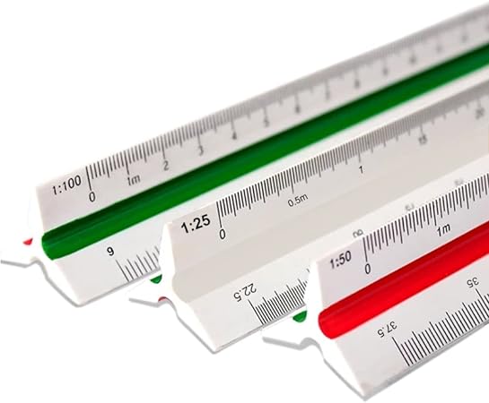 Escalímetro - Régua Triangular Plástico 30cm