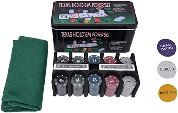 Kit Poker 200 Fichas Plásticas