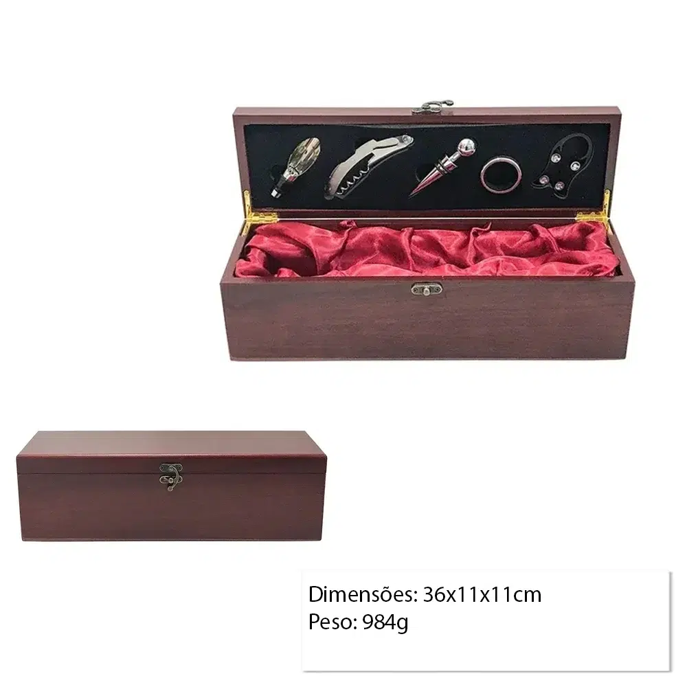 Kit Vinho com 5 Peças 