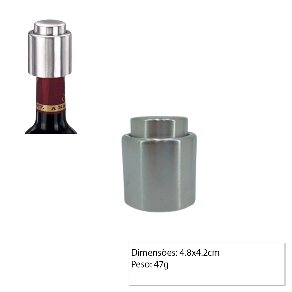 Tampa Metal para Vinho