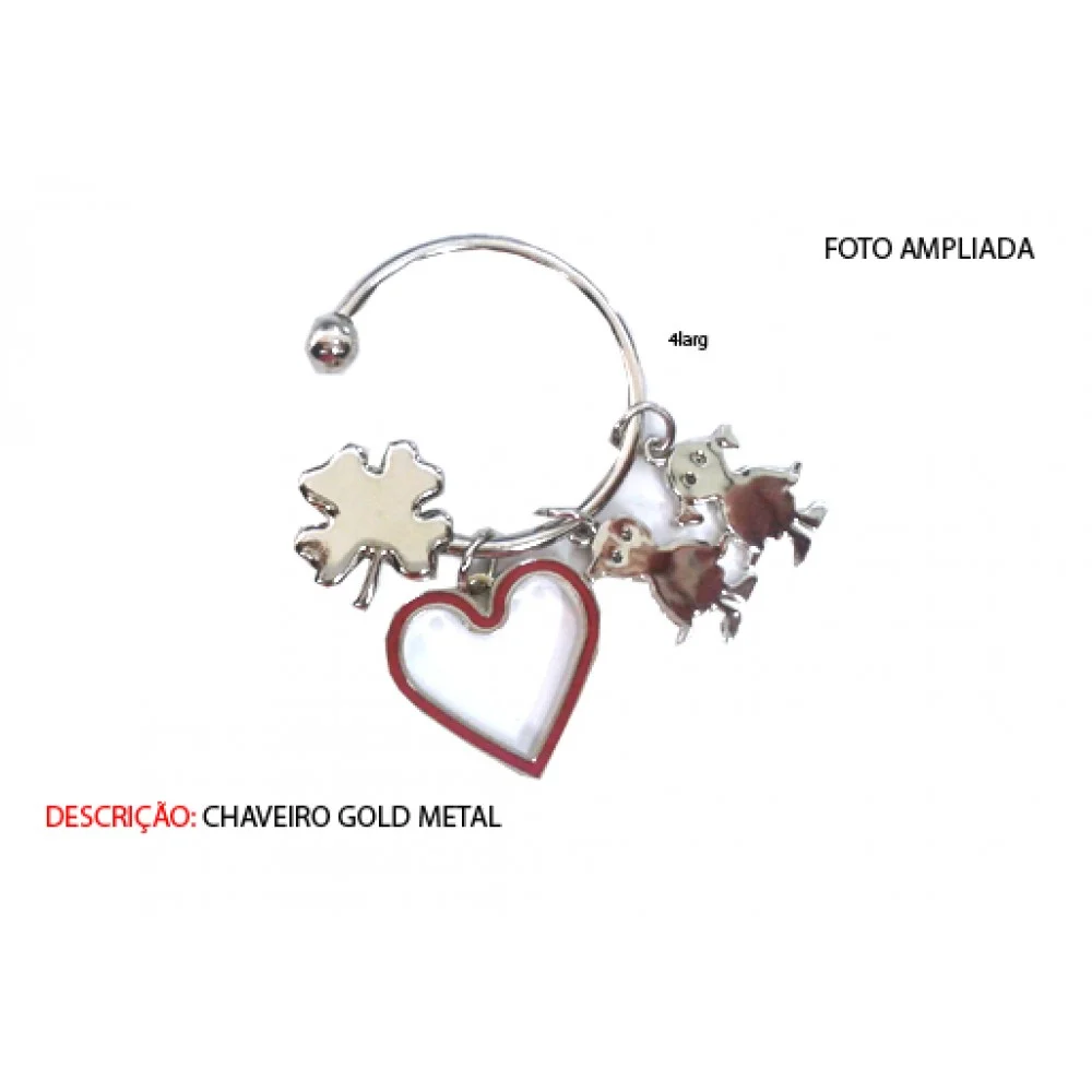 CHAVEIRO EM METAL.. TAM:9X5X2CM