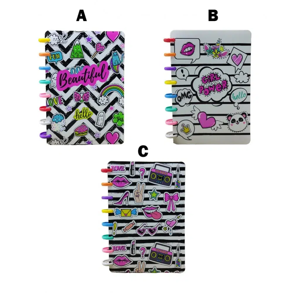 Caderno de Disco para Anotações em Plástico