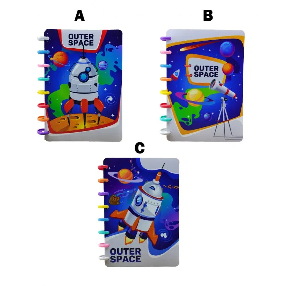 Caderno de Disco para Anotações em Plástico