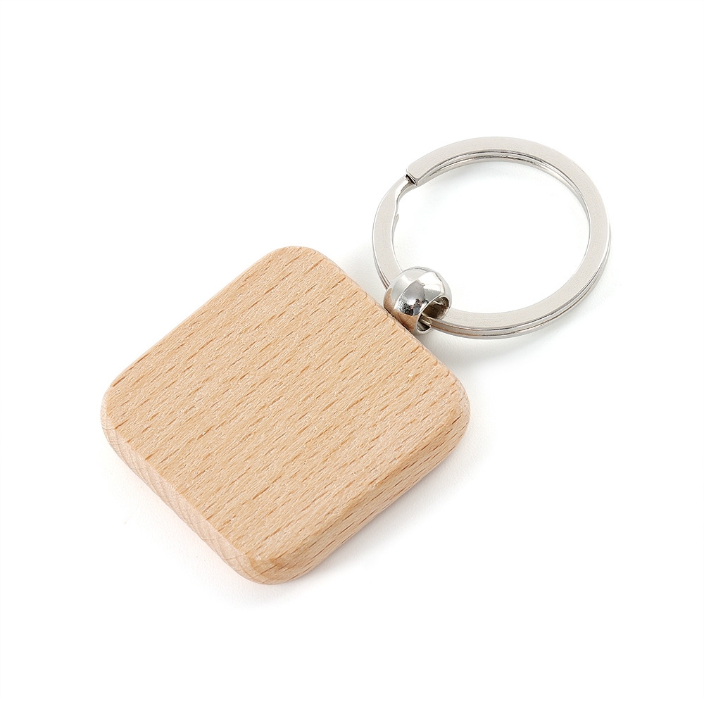 Chaveiro Madeira Quadrado