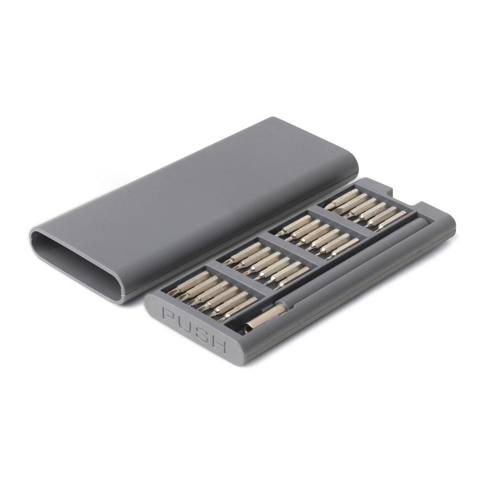 Kit ferramentas em plástico ABS com 24 pontas