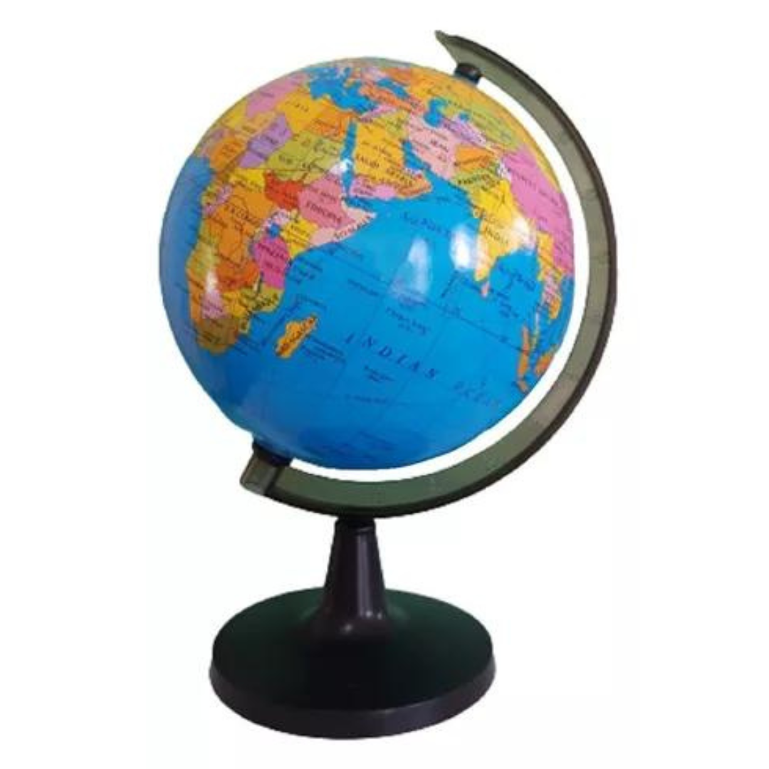 Globo Terrestre 23 Cm Giratório Mesa Mapa Mundial Decoração com luz